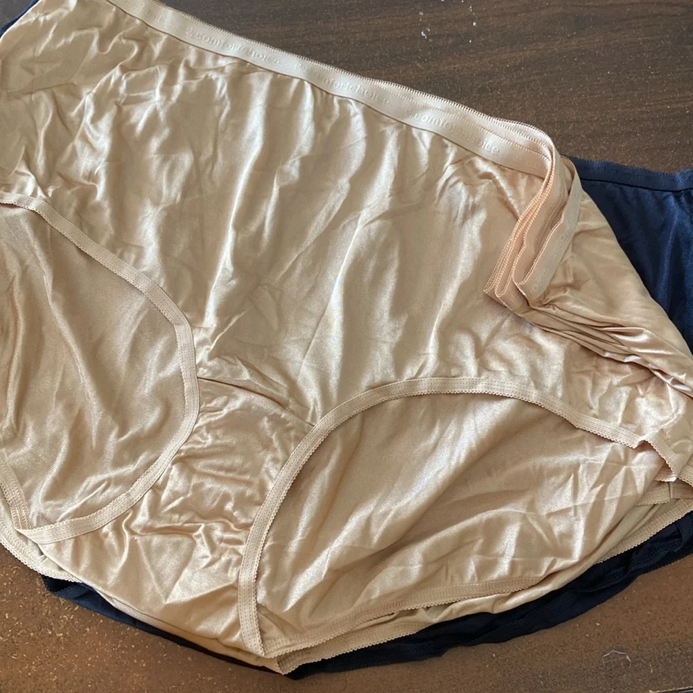 New 7 Pack Nylon Silky brief Panties 13 5X 6X Comfort Choice Woman within - Picture 4 of 6